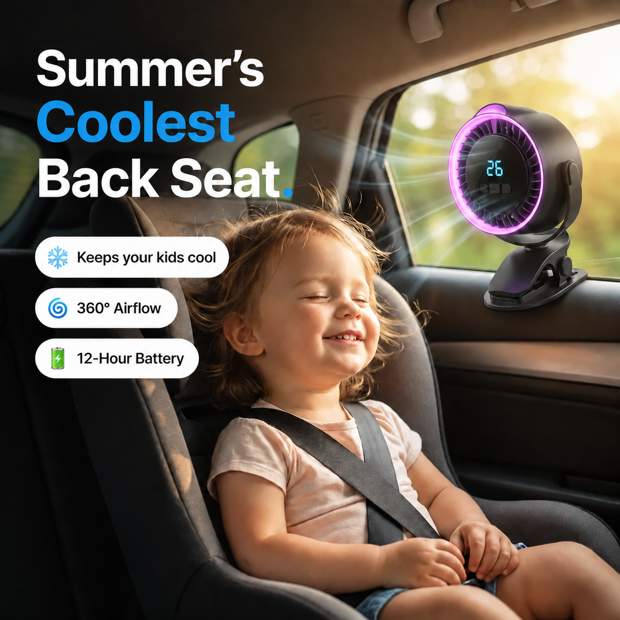 BreezeBuddy™ Baby Fan