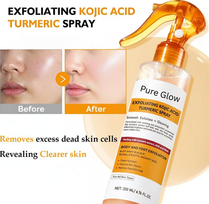 Pure Glow Peel Shot - Kojic + Turmeric Body Peel Spray