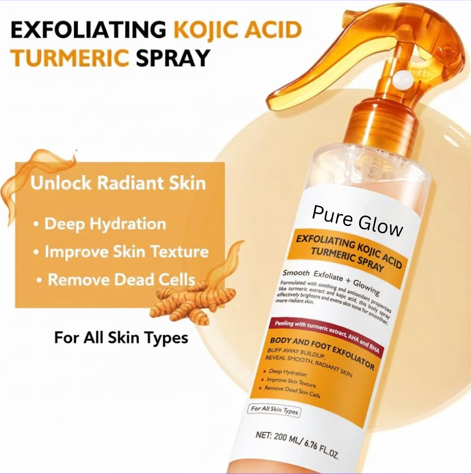 Pure Glow Peel Shot - Kojic + Turmeric Body Peel Spray